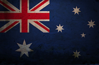 Flag stars blue background white 2 - australian tonalism free wallpaper for desktop