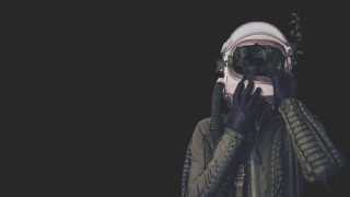 Green jacket gloves covering face - their eye free wallpaper for desktop