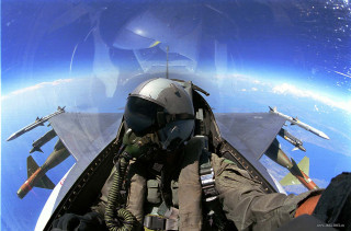 Fighter jet cockpit view sky - the window free wallpaper for desktop