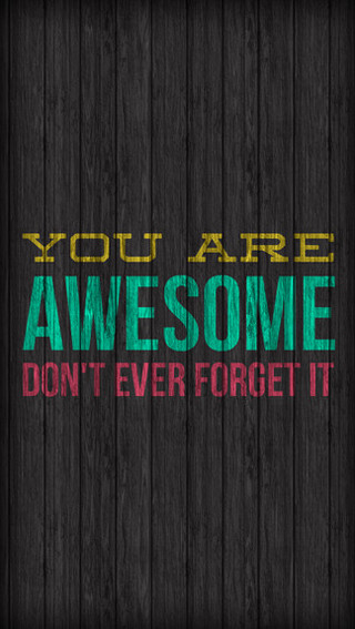 Wooden wall awesome message you - awesome free wallpaper
