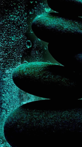 Stack of rocks water bubbles 2 - free textures wallpaper