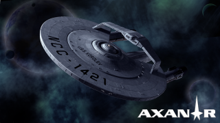 Sci fi spaceship flying space 4 - a star trek logo free wallpaper