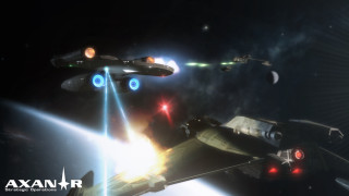Spaceships flying through space star - space next free wallpaper