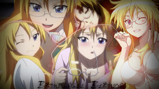 Anime girls glasses group girls - glass free wallpaper