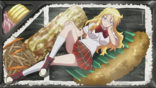 Girl laying food knife hand - a piece of food free wallpaper for desktop