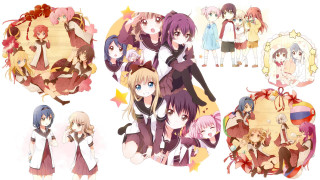 Anime girls group white background 15 - star and a star free wallpaper