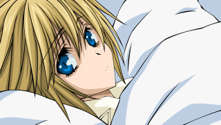 Anime character blue eyes blonde - shirt free wallpaper
