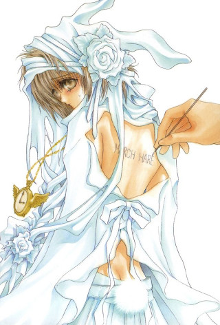 Woman white dress flower head - a flower free wallpaper for mobile