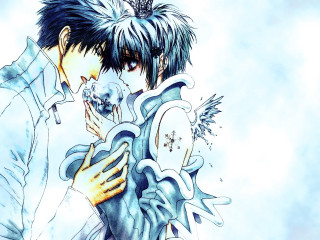 Man woman hugging skull crown - a man and a woman free wallpaper