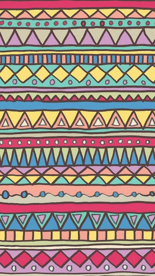 Colorful pattern lines dots image - a detailed drawing free wallpaper for mobile