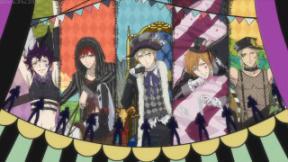 Group people tent flags standing - a tent free wallpaper