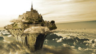 Castle in the clouds sky - a sky background and a sky background free wallpaper
