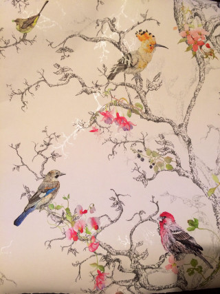 Birds branch flowers leaves vines - a tree branch free wallpaper for mobile