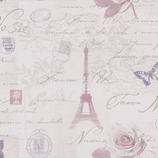 Pink rose eiffel tower butterfly - side and a butterfly free wallpaper