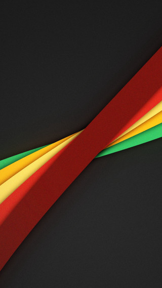 Red yellow green ribbon black - ribbon free wallpaper
