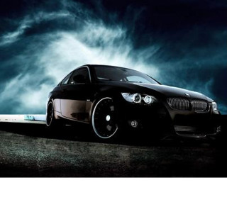 Black car dark sky clouds - a dark sky free wallpaper for tablet