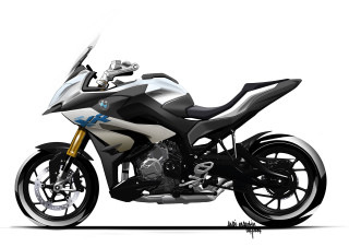 Black white motorcycle blue white - this picture free wallpaper