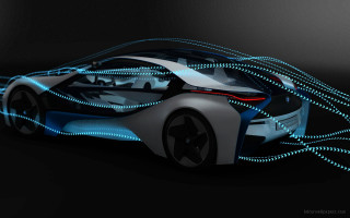 Futuristic car blue light black - a futuristic car free wallpaper for desktop