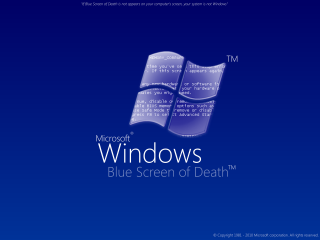 Blue screen death logo windows - death free wallpaper for desktop