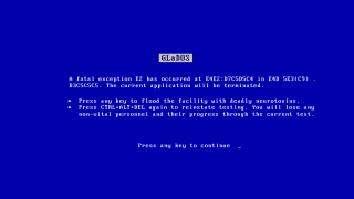 Blue screen glados fatal error - a blue screen free wallpaper