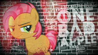 Pink pony brick wall graffiti - punk art free wallpaper