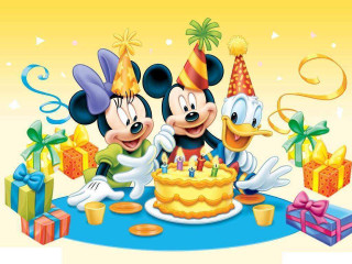 Mickey mouse birthday cake presents 2 - disney free wallpaper for desktop