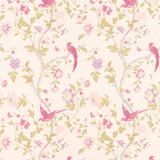 Pink green floral wallpaper birds 2 - the right side free wallpaper for tablet