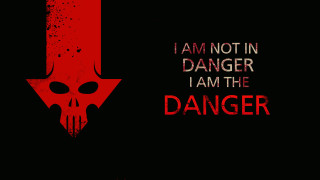 Red black poster skull arrow - a red arrow free wallpaper
