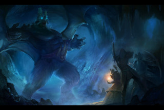 Man dark cave monster light - a dark cave free wallpaper