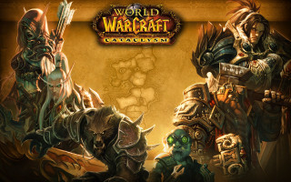 Warcraft characters group wallpaper map - a map free wallpaper for desktop