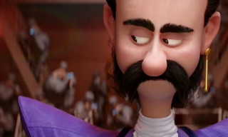 Mustache purple jacket blackhair indoor - a mustache free wallpaper