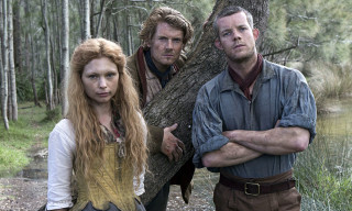 Man woman tree forest stream - a tree in a forest free wallpaper