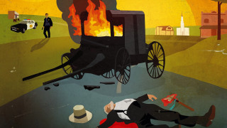 Man fire carriage people standing - edward hopper and james gilleard free wallpaper