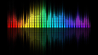Colorful black background rainbow pattern - dynamic free wallpaper for desktop