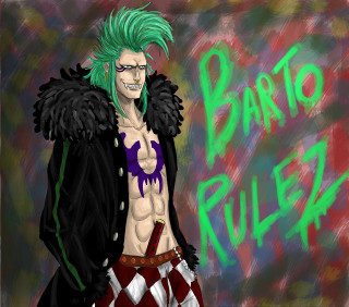 Man green hair jacket graffiti - bartolomeo cesi free wallpaper for tablet
