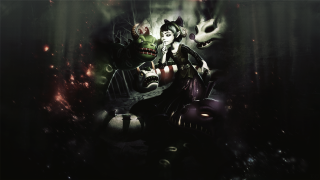 Woman motorcycle dark demon back - her back and a demon free wallpaper