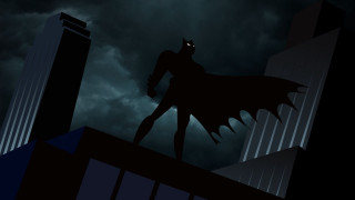 Batman roof night bat flying - bruce timm free wallpaper for desktop