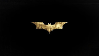 Dark background yellow batman symbol - dark night free wallpaper