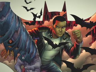 Man leather jacket dragon castle - a bat free wallpaper