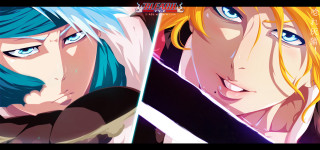 Anime blue hair blonde hair - lyco art free wallpaper for desktop