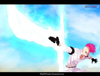 Man pink hair flying white - the air free wallpaper