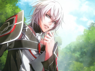 Man black white outfit trees - his chest free wallpaper