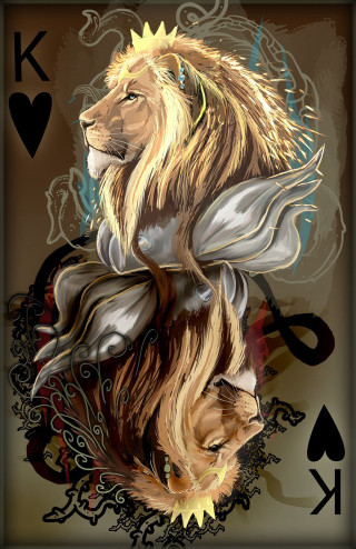 Lion crown cat psychedelic tarot - psychedelic art free wallpaper for mobile