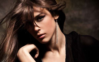 Woman long hair black shirt 37 - araceli gilbert free wallpaper