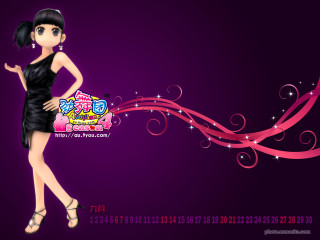 Woman black dress purple background - a pink ribbon free wallpaper for desktop