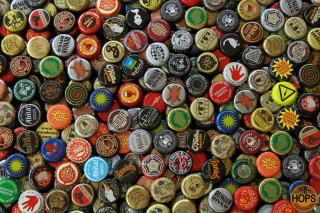 Beer bottle caps pile stacked - 2 d sprite free wallpaper for desktop