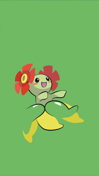 Cartoon pokemon flower green background - pokemon free wallpaper for mobile