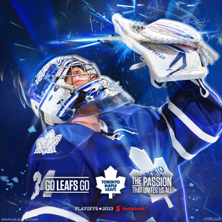 Hockey player blue uniform maple - fantastic realism free wallpaper for tablet
