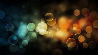 Blurry black background circles of 3 - a blurry photo free wallpaper