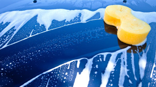 Yellow food blue surface white - free rain wallpaper for desktop